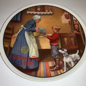 Vintage 1986 Normal Rockwell "Mothers Day" Plate